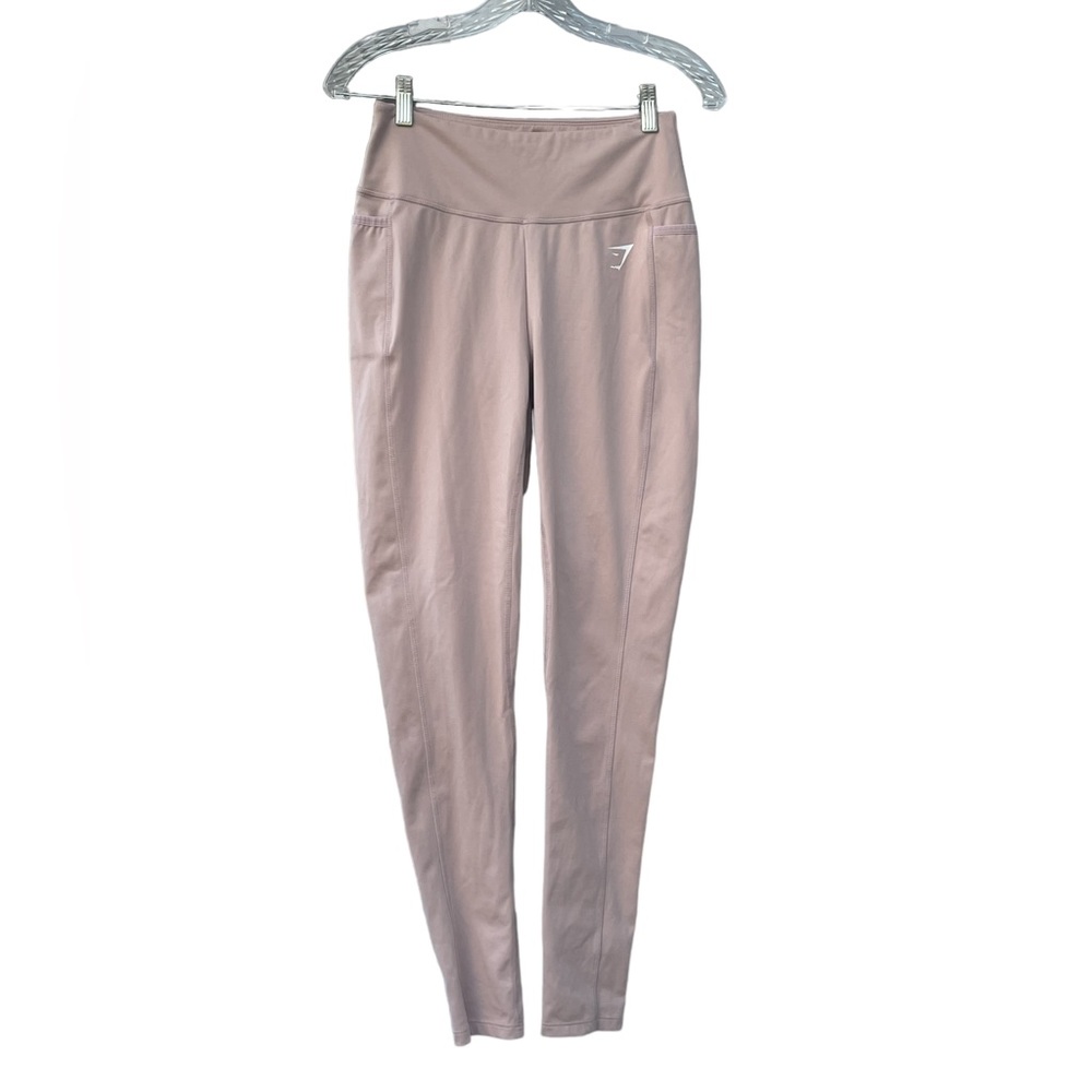 Gymshark Full‎ Length Leggings, Tan/Blush, Fit like XS